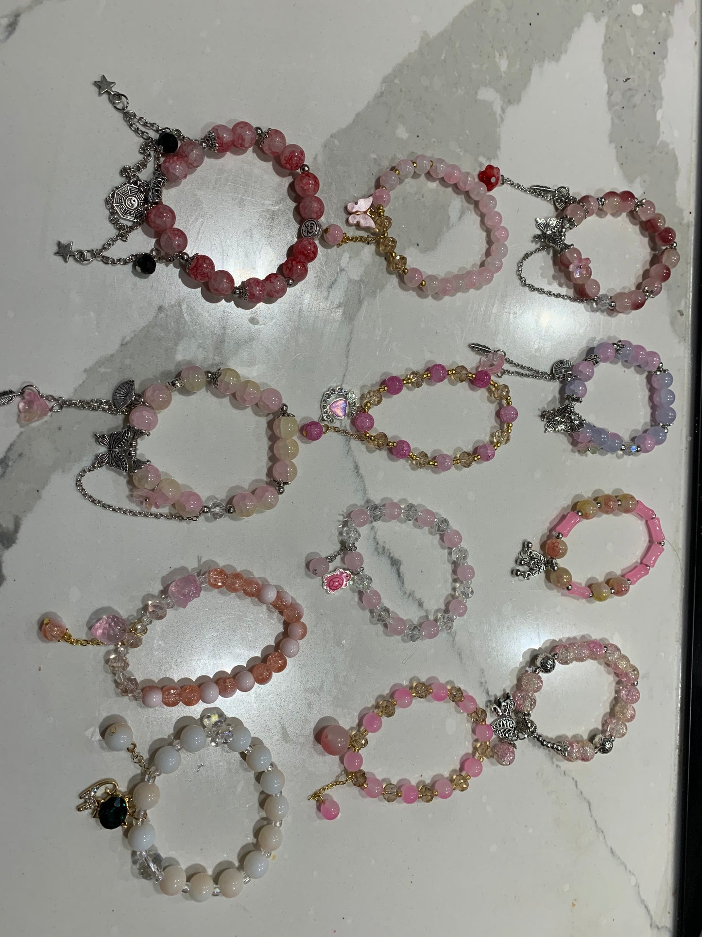 Glass bead luxury bracelets