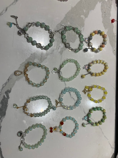Glass bead luxury bracelets