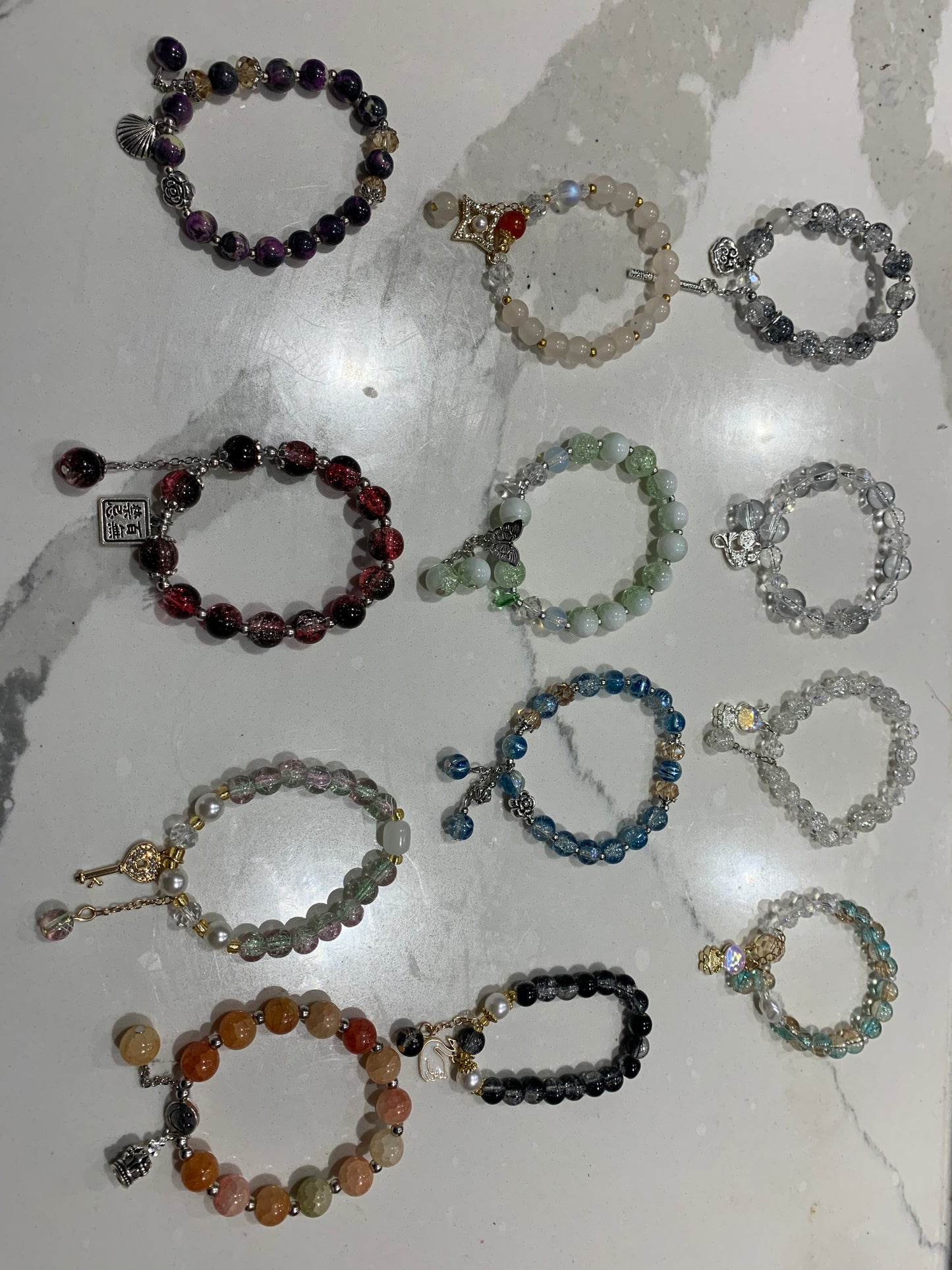 Glass bead luxury bracelets