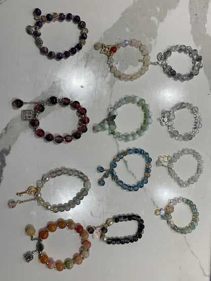 Glass bead luxury bracelets