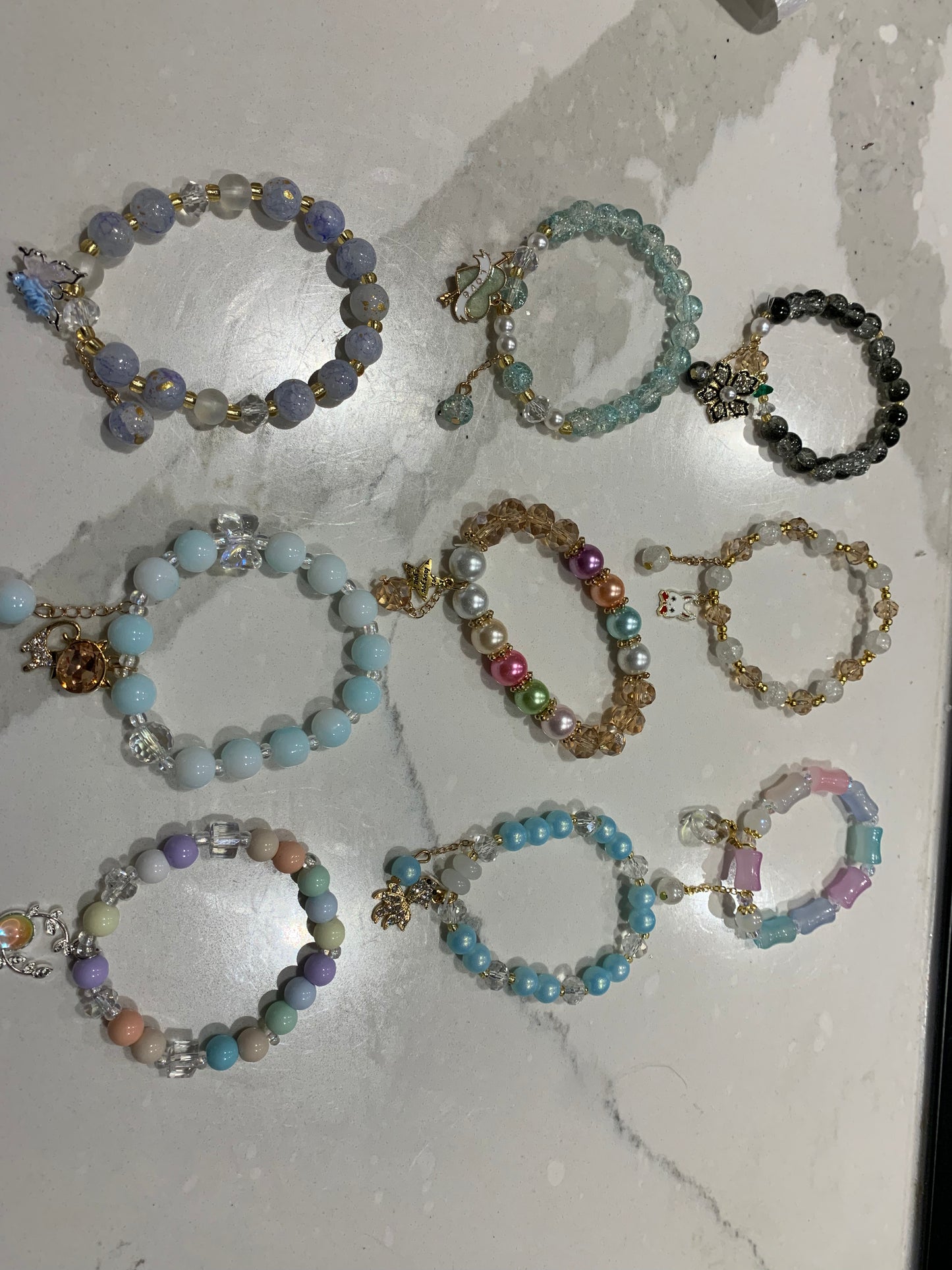 Glass bead luxury bracelets